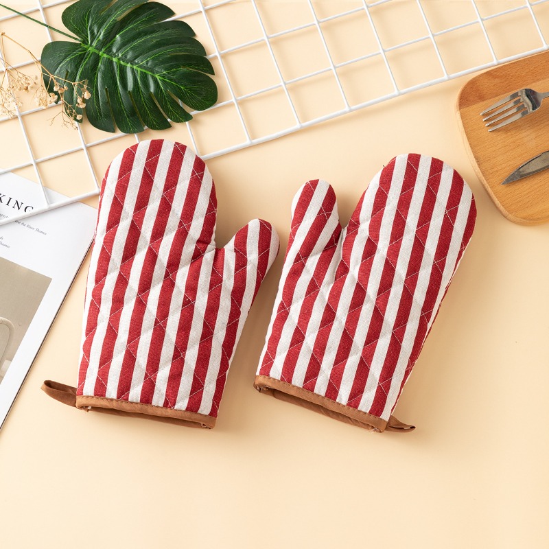 Oven Mitt Silicone - 2pcs Thickened Oven Mitts Home Kitchen