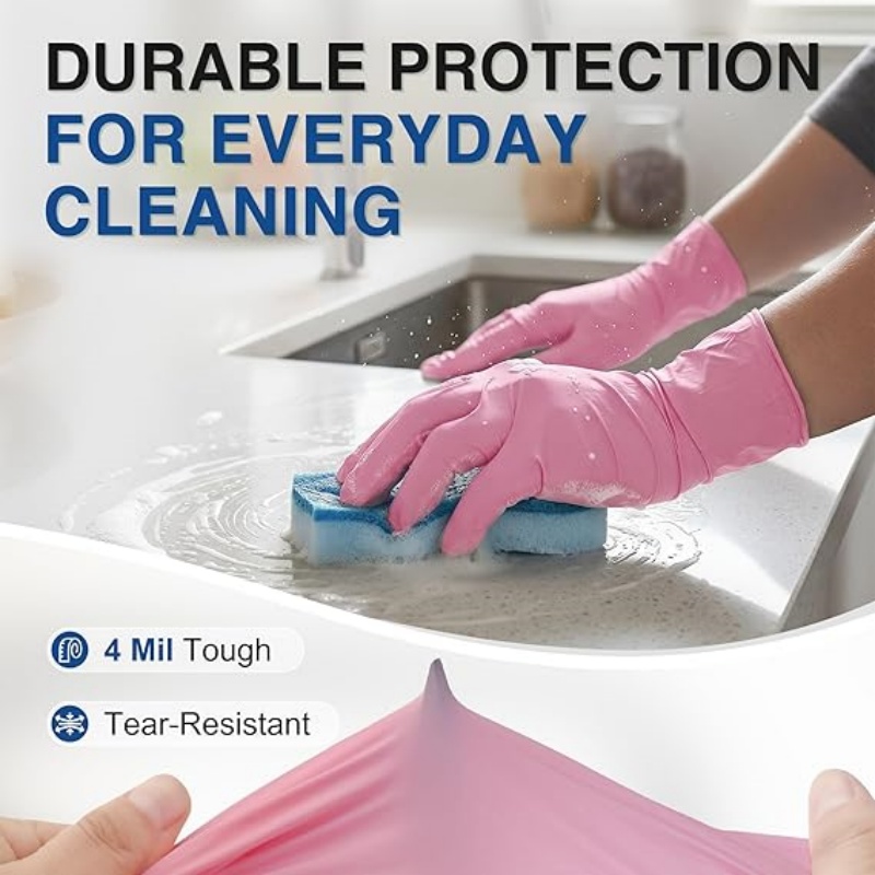 Pink Nitrile Disposable Gloves - Latex Disposable Glove review and price