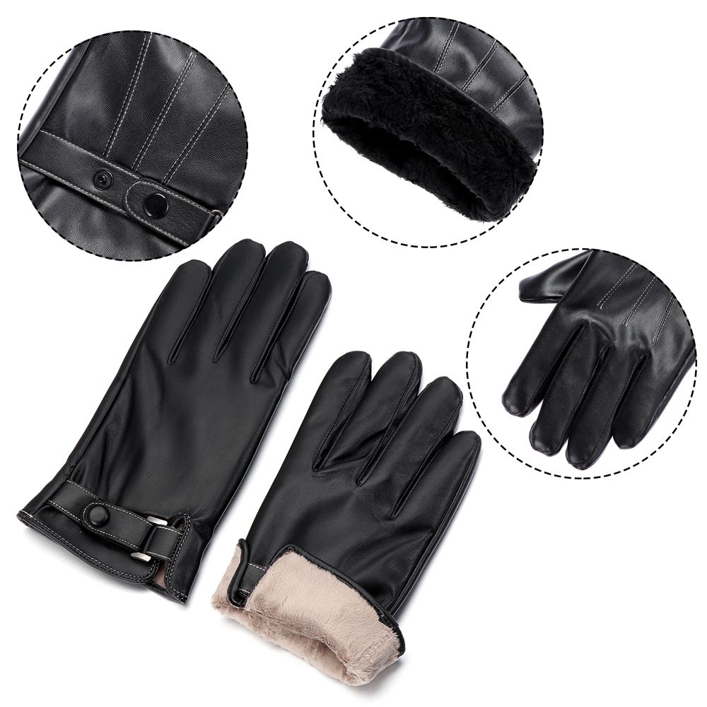 Men's Fleece Thermal Leather G - Leather Driving Glove review and price