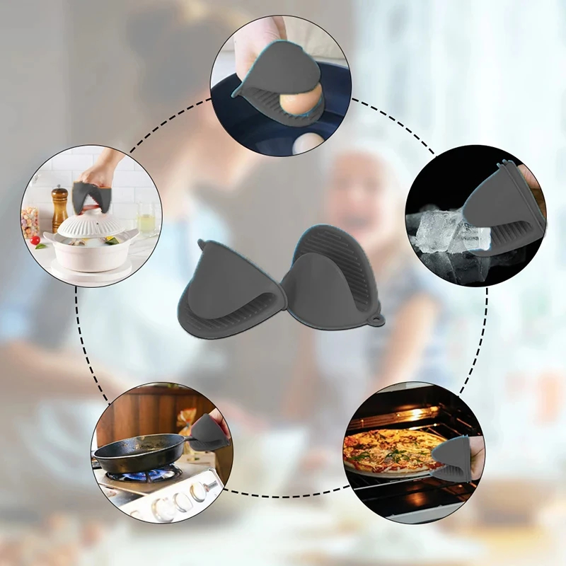 2pcs Mini Oven Gloves Silicone - Oven Mitt Silicone review and price