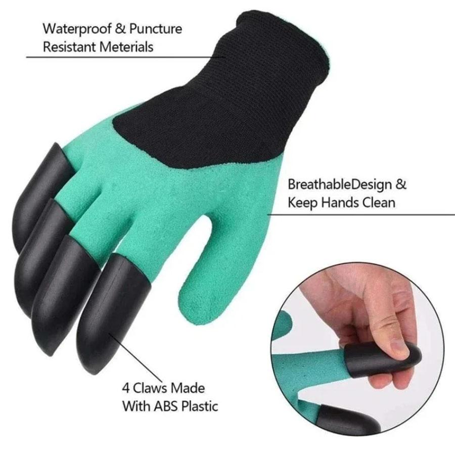 1Pair Gardening Gloves with Cl - Gardening Glove Waterproof review and price