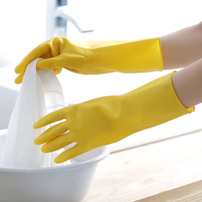 3 Pairs of Household Gloves Ho - Dish Glove Rubber review and price