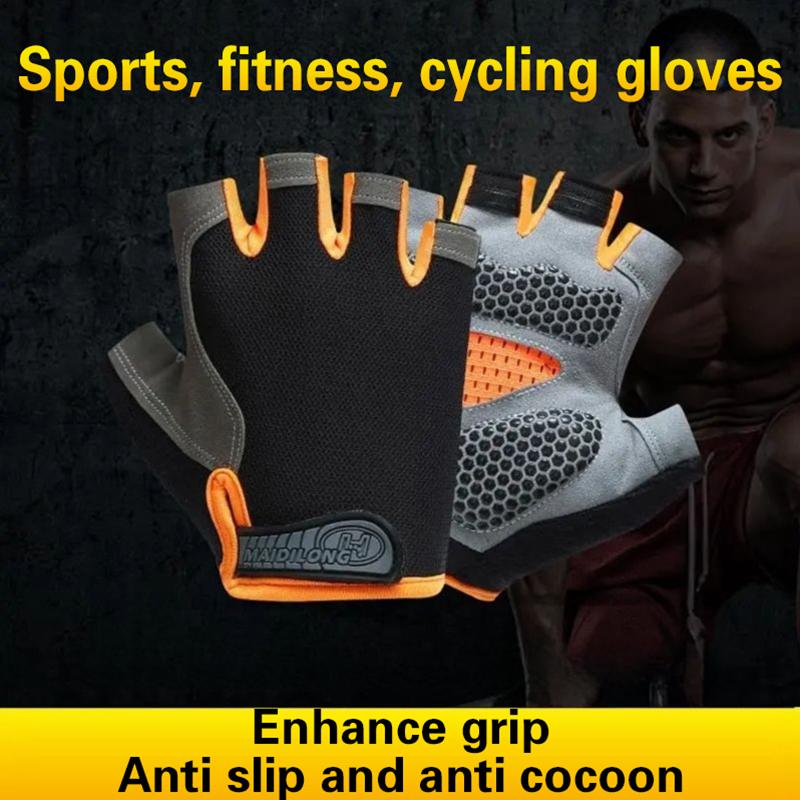 Half Finger Cycling Gloves Men - Fingerless Glove Knit review and price