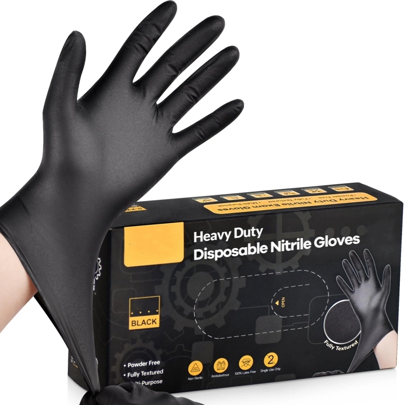 20PCS Black Disposable Nitrile - Latex Disposable Glove review and price