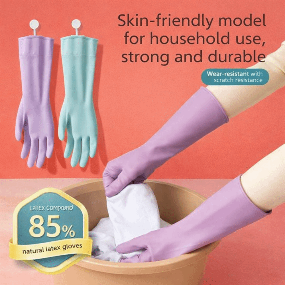 Latex Dish Washing Gloves with - Dish Glove Rubber review and price