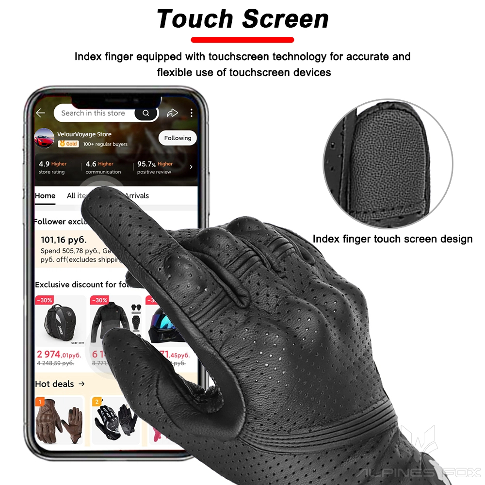 Unisex Vintage Leather Motorcy - Motorcycle Glove Knuckle review and price