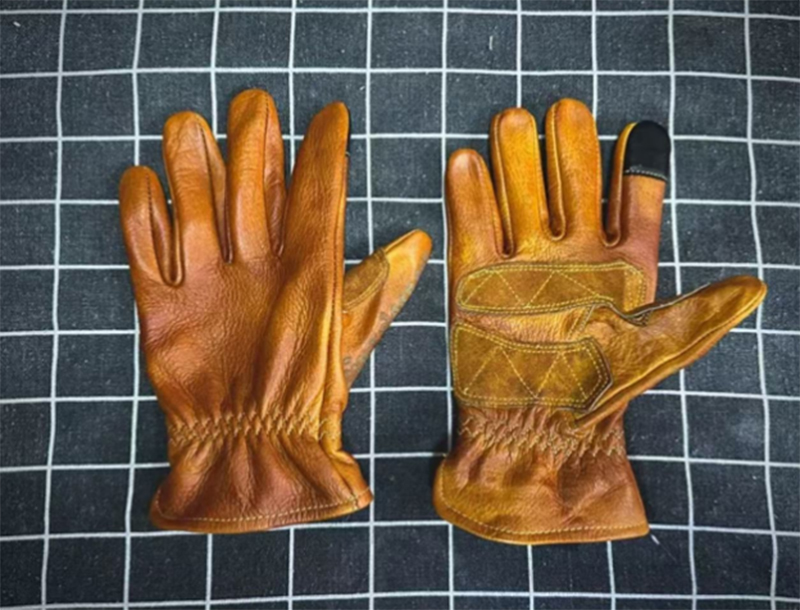 Handmade Genuine Leather Retro - Motorcycle Glove Knuckle review and price