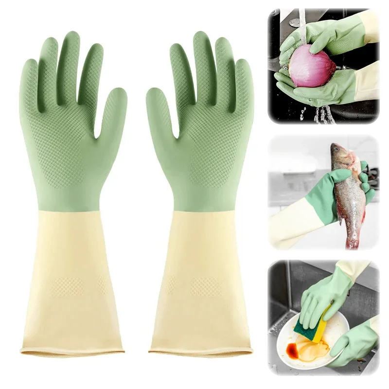 Thickened Kitchen Gloves, Dish - Dish Glove Rubber review and price