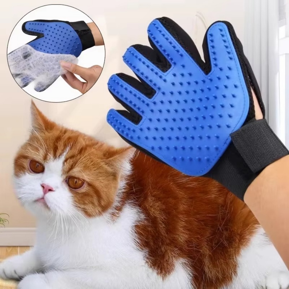 Pet Cat Dog Grooming Gloves Ca - Rubber Glove Cleaning review and price