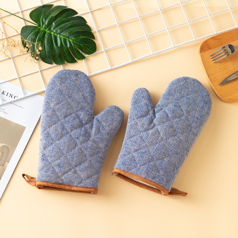 2pcs Thickened Oven Mitts Home - Oven Mitt Silicone review and price