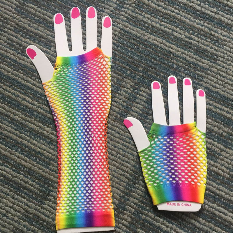 1 Pair Women Long Fishnet Net  - Fingerless Glove Knit review and price