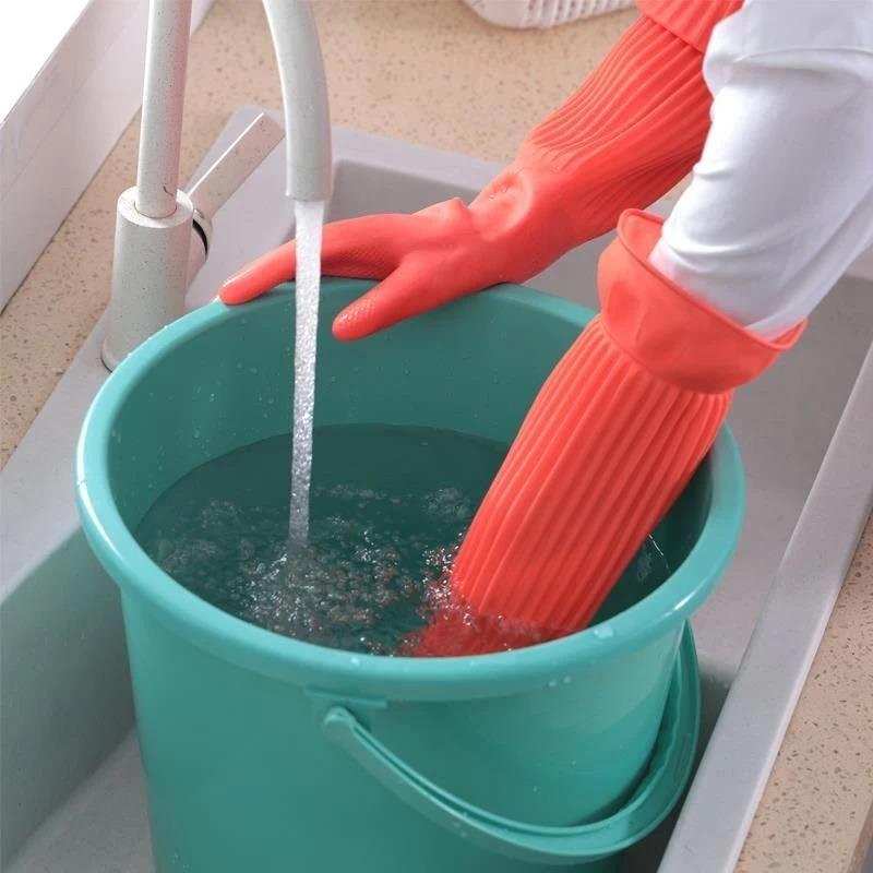 Long Reusable Rubber Dishwashi - Rubber Glove Cleaning review and price