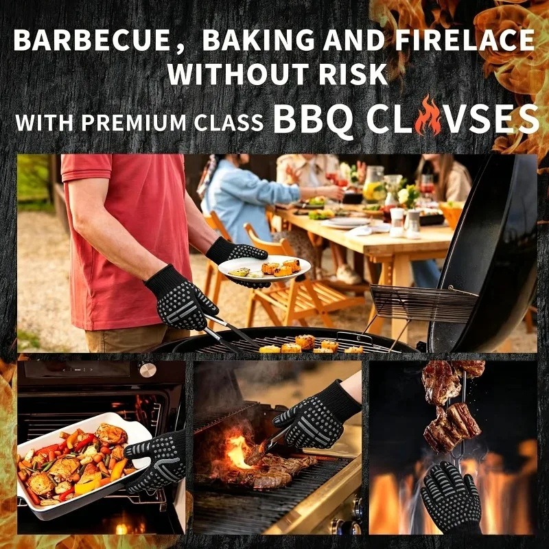 1pc/1 pair of Barbecue gloves  - Oven Mitt Silicone review and price