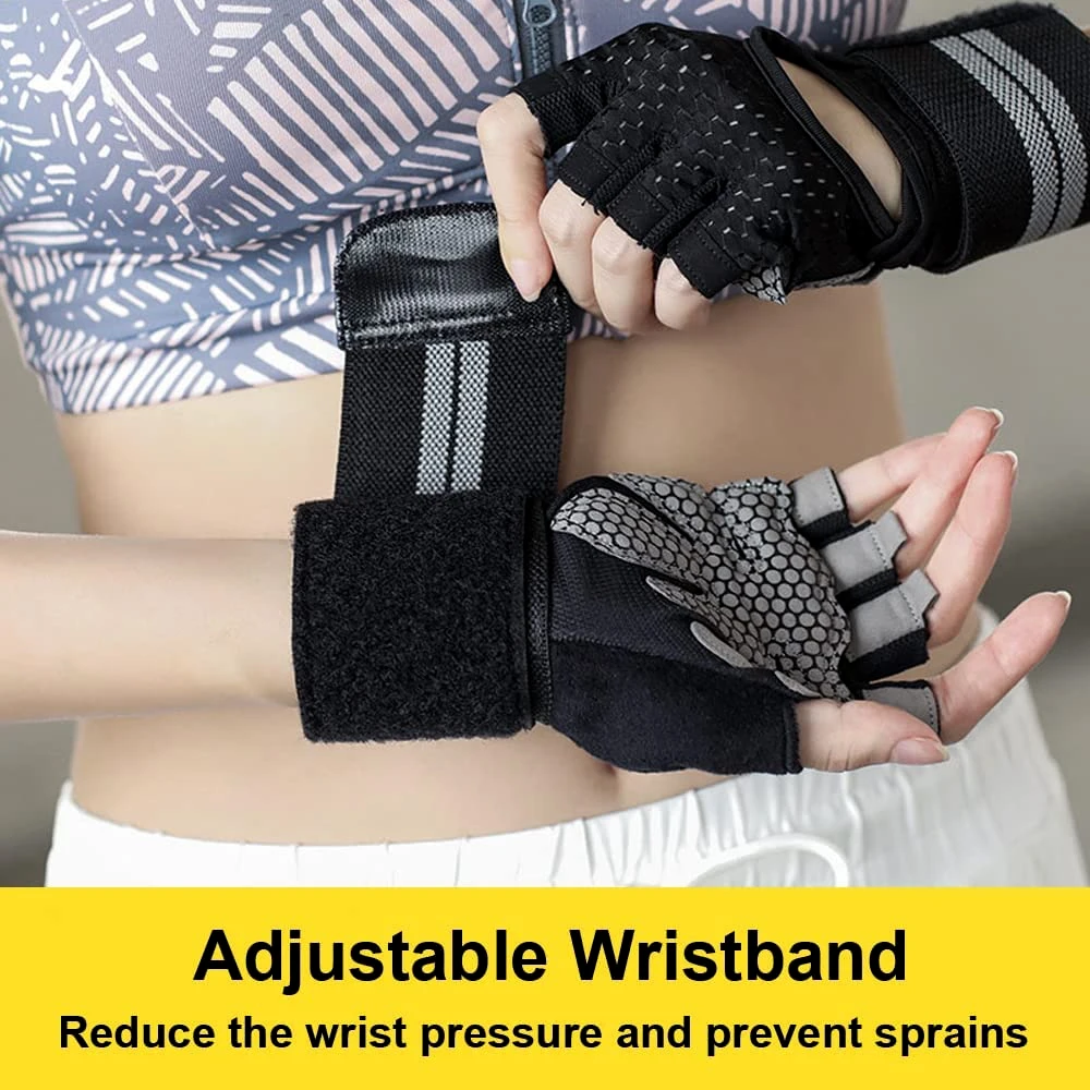 1Pair Half Finger Gym Fitness  - Workout Glove Gym review and price
