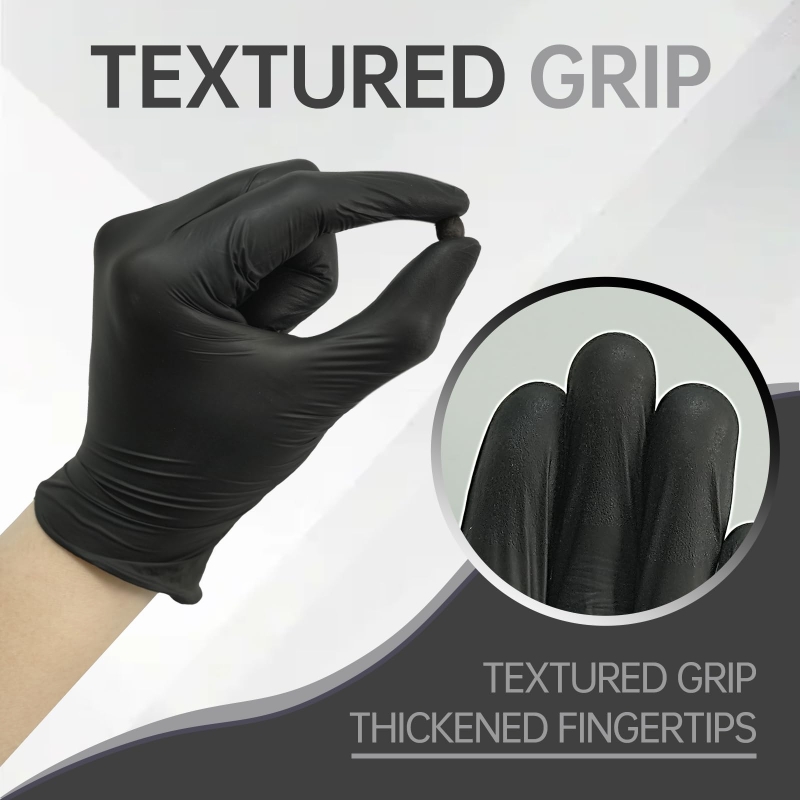 100PCS Black Nitrile Gloves Di - Latex Disposable Glove review and price