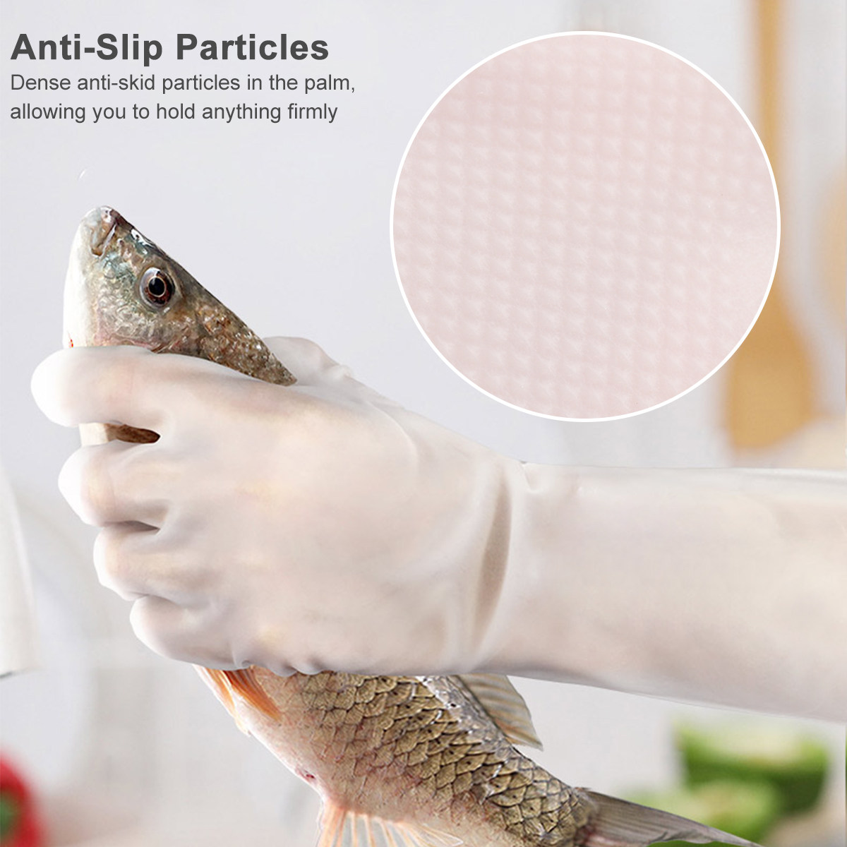 1Pair Waterproof Dishwashing G - Dish Glove Rubber review and price