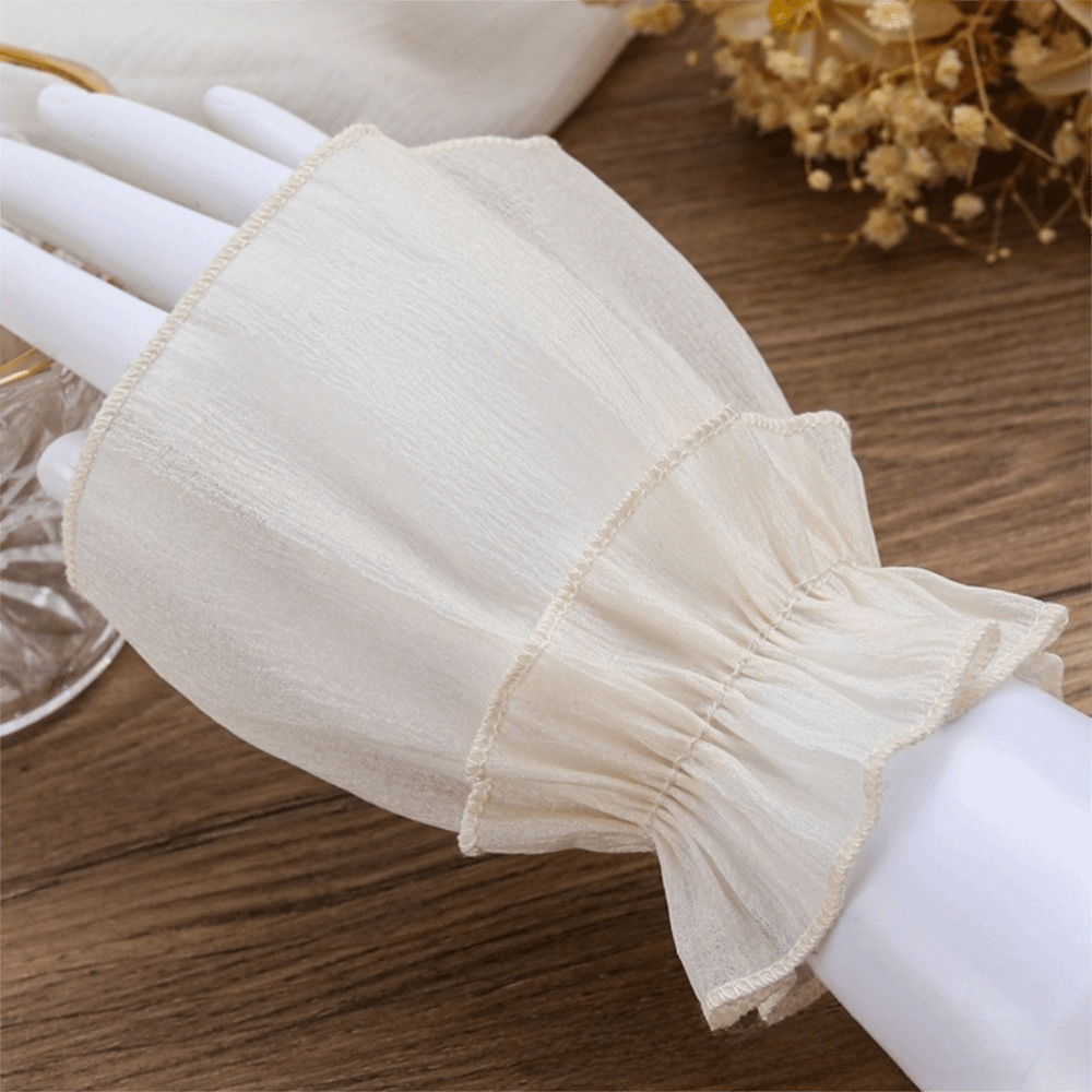Ruched Pleated Detachable Cuff - Fingerless Glove Knit review and price