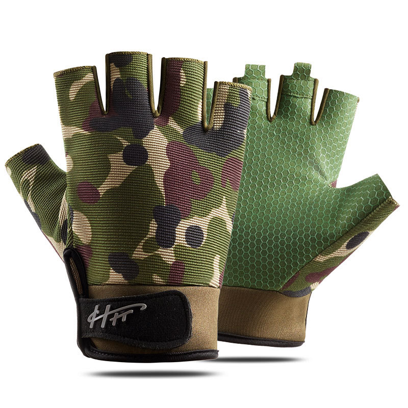 1 Pair Fishing Gloves Half Fin - Cycling Glove Padded review and price